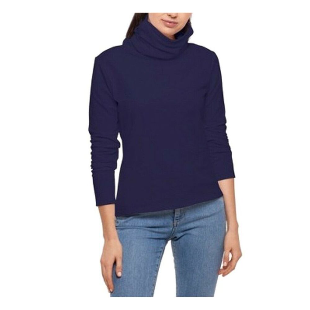 BAM BY BETSY & ADAM Womens Cotton Blend Long Sleeve Turtle Neck Top